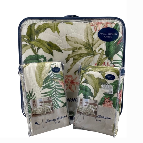 Tommy Bahama Quilt and Sham Set